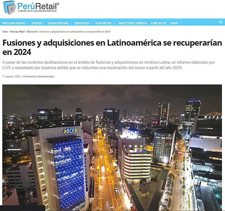 Fusiones y adquisiciones en Latinoamrica se recuperaran en 2024